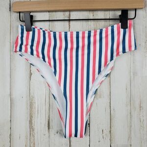 Zaful Striped Bikini Swimsuit Bottoms Size 4
